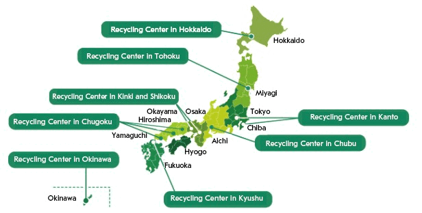 リサイクルセンター 拠点図