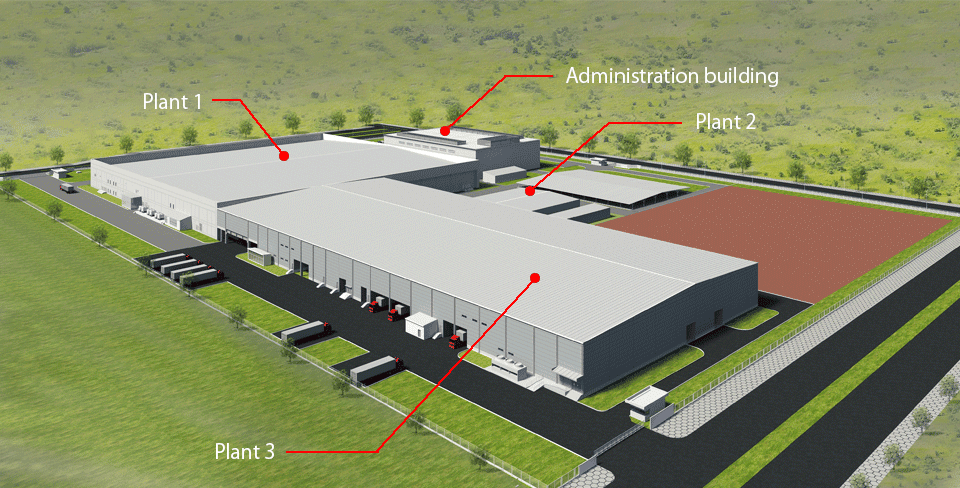 Rendering of Vietnam Plant (with Plant 3 at the front)
