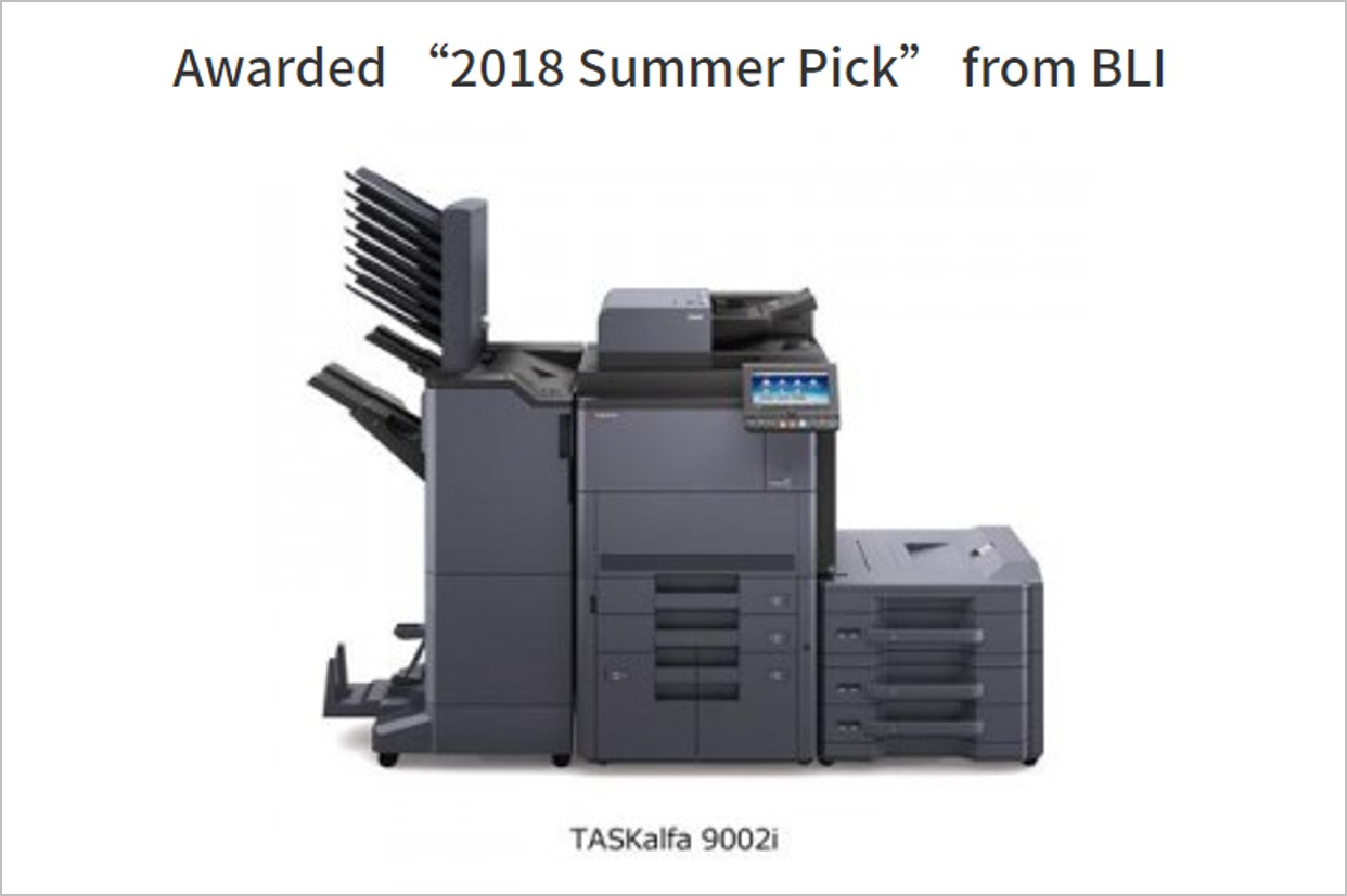 KYOCERA TASKalfa 9002i Awarded “2018 Summer Pick” from BLI