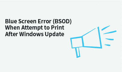 Issue about Blue Screen Error (BSOD) Occurs When Attempt to Print After Microsoft Windows Update