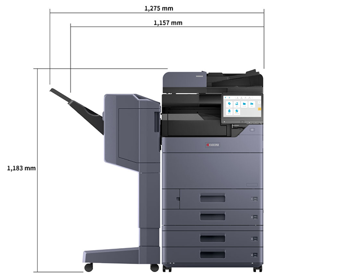 Main Body + Document Processor + Double Paper Feeder + 1000-Sheet Finisher