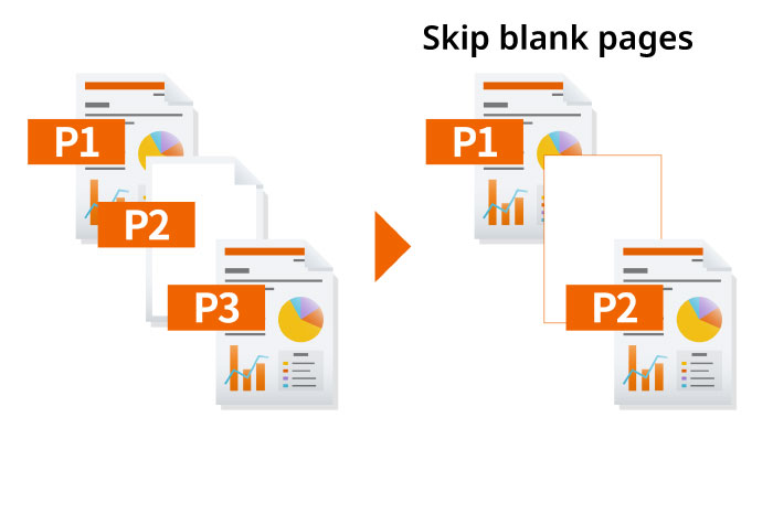 Skip blank pages
