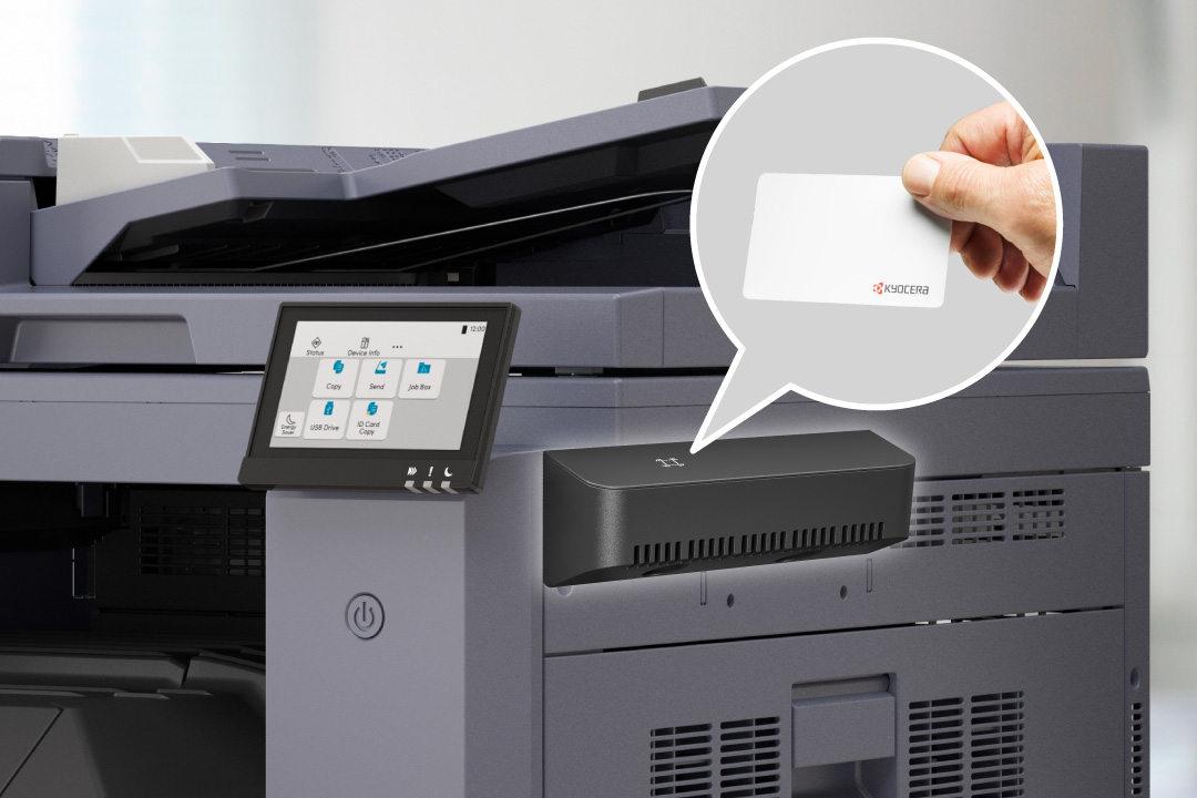 Secure Print by Tapping ID Cards