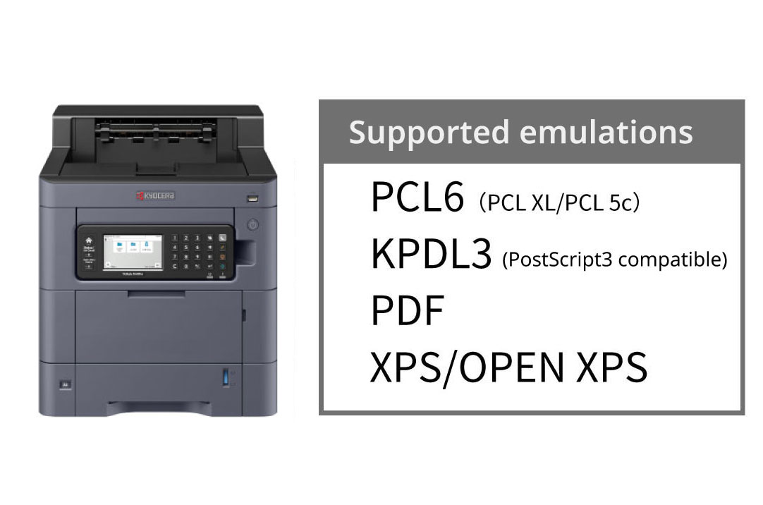 Core printing through multi-emulation
