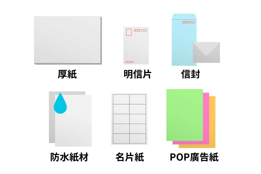 Works with various types of special paper for printing.