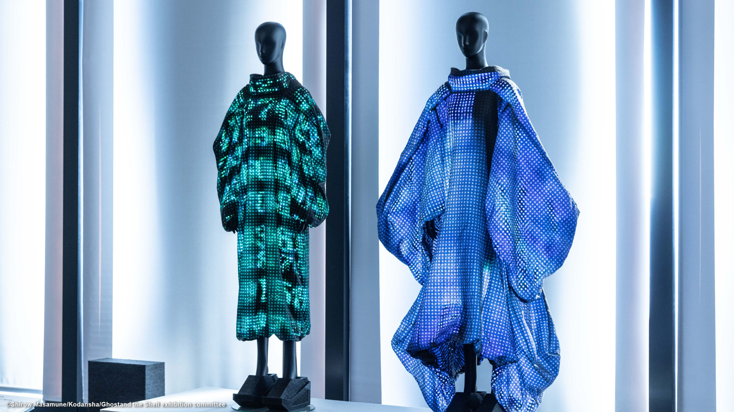 ANREALAGE's Collection presented at Paris Fashion Week was exhibited at the Ghost and the Shell Exhibition.