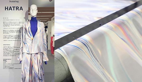 ファッションブランド HATRAの展示衣装に「FOREARTH」のプリントを採用 Tokyo Textile Scope 2027 Spring/Summer 東レブースで公開