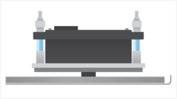 Printhead cleaning with blade