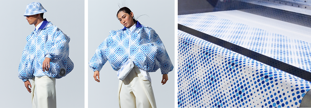 ANREALAGE, which designed the uniforms for the NTT Pavilion at the 2025 World Expo in Japan, has adopted FOREARTH sustainable printing for the fabric