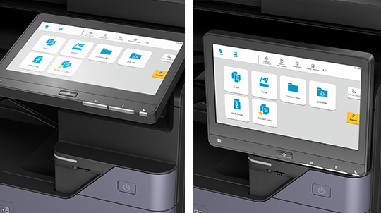 Tiltable operation panel