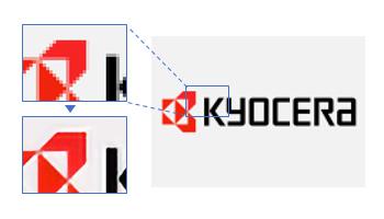元の解像度よりも高い解像度に変換