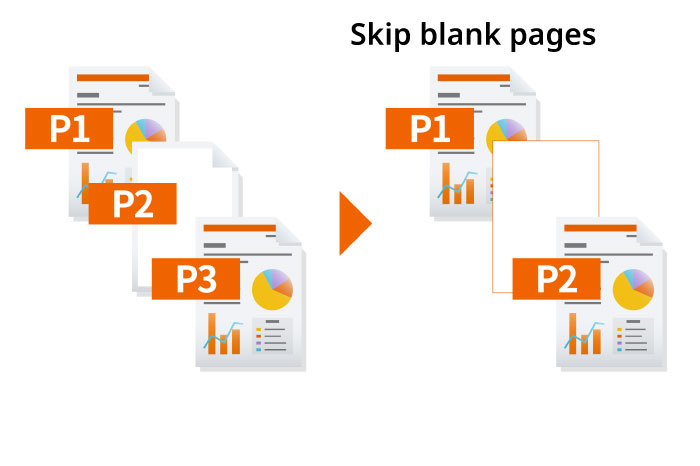 Skip blank pages