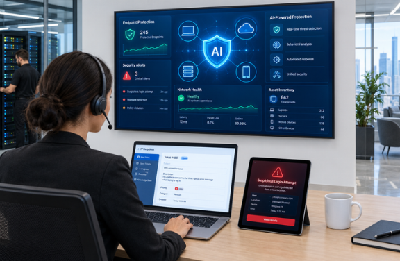Managed IT and AI Cyber Security Services