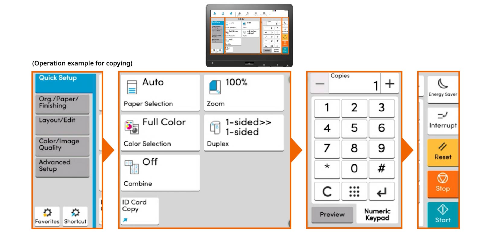 Work quicker with usable button setting.