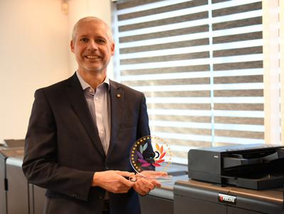 Kyocera's TASKalfa Pro 15000c wins the Best Colour SRA3 Award of the European Digital Press Association.