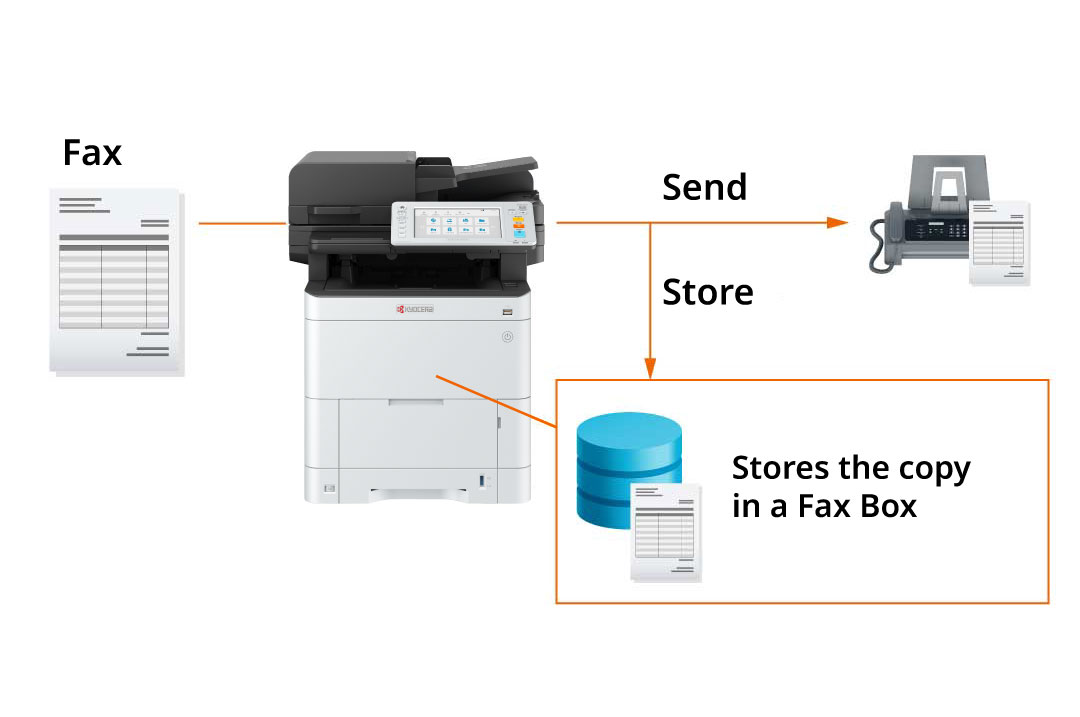 Preserve data while sending fax documents.