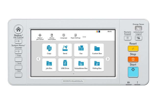 User-friendly touch panel screen that effortlessly responds to your every touch.
