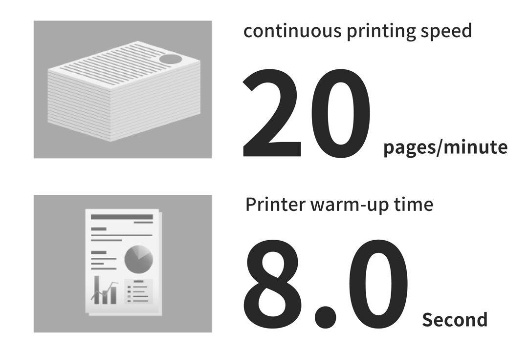 Speedy printing no matter one or more sheets