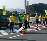 社員が参加する交通安全キャンペーン