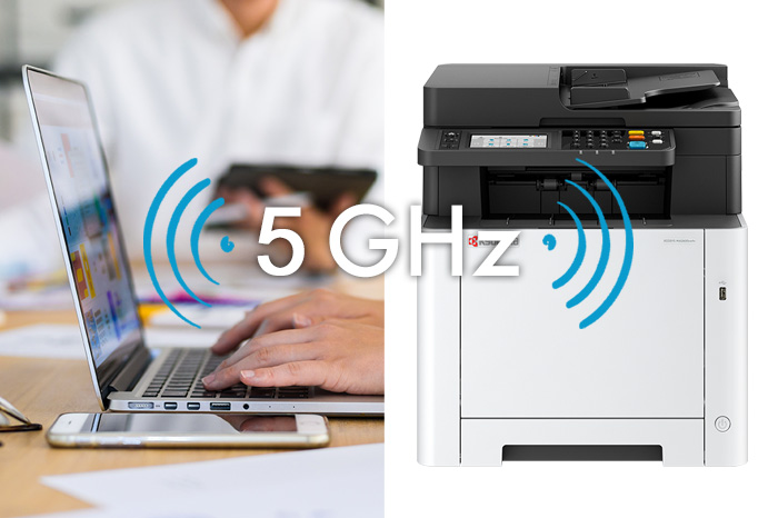 5GHz wireless LAN compatible with Wi-Fi Direct.