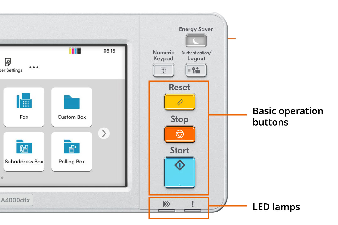 User-friendly touch panel screen with a large display.