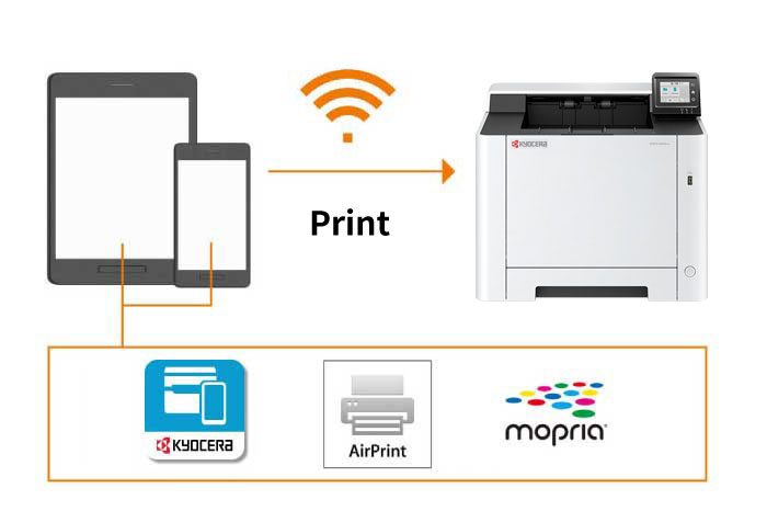 Printing using a mobile printing application