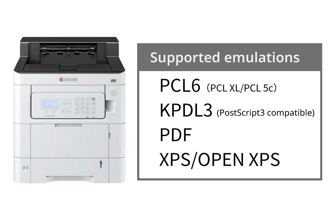 Core printing through multi-emulation