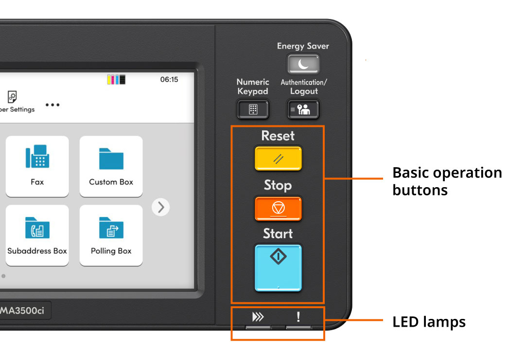 User-friendly touch panel screen with a large display.
