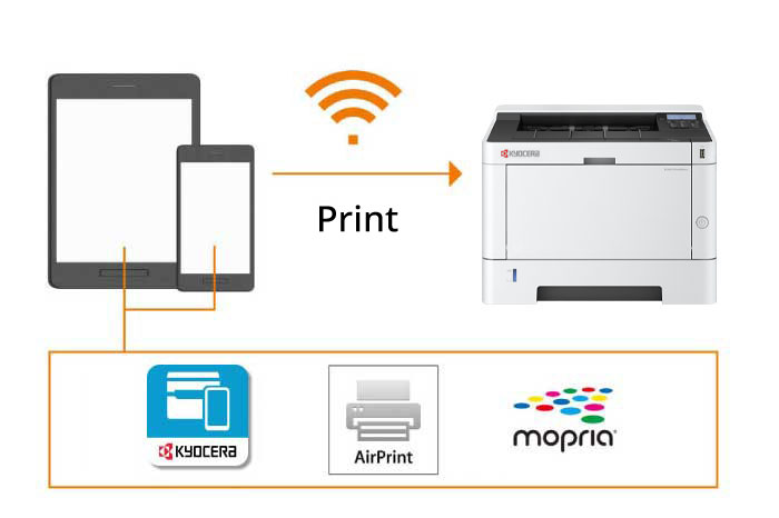 Printing using a mobile printing application