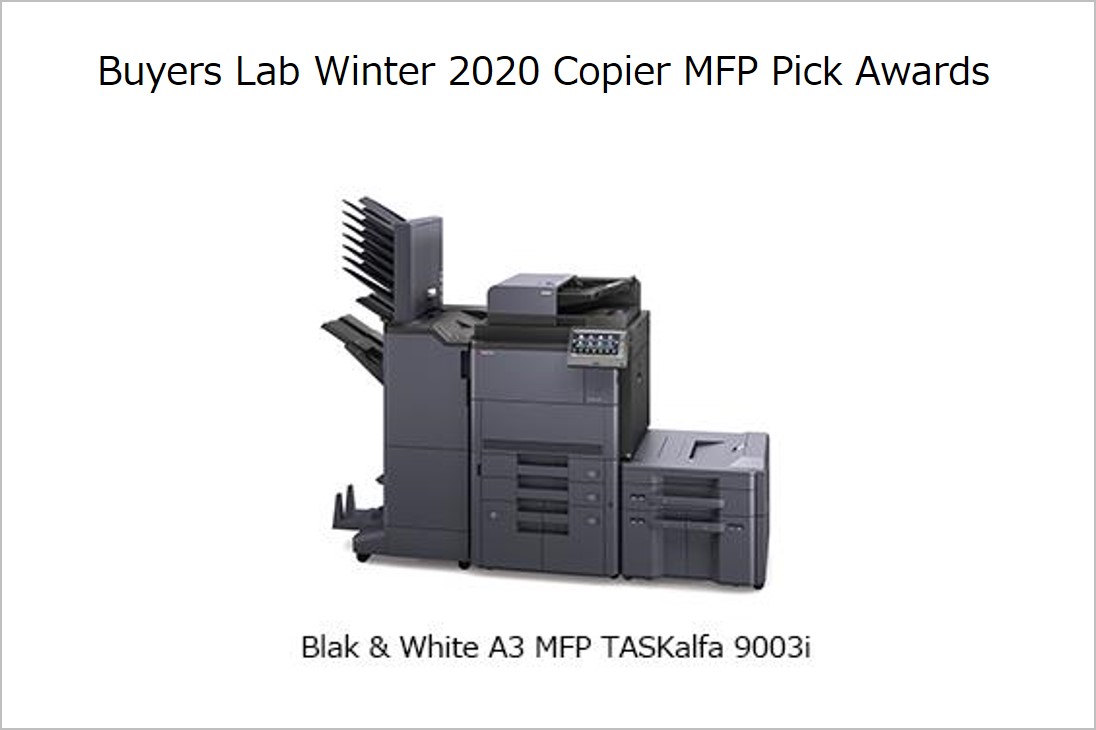 Kyocera Earns Three Keypoint Intelligence – Buyers Lab Winter 2020 Copier MFP Pick Awards