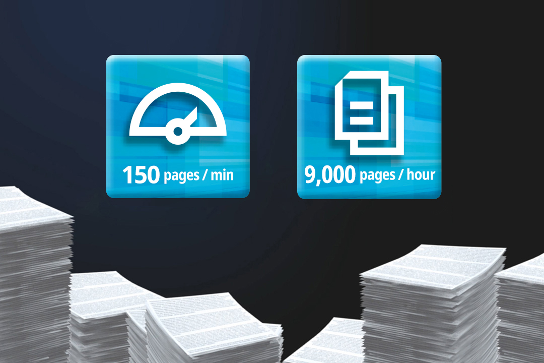 Nonstop printing of 9,000 sheets per hour