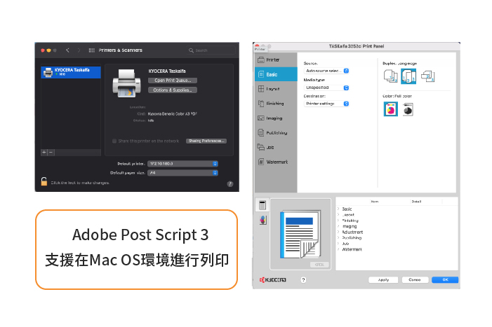 Support printing from Mac OS