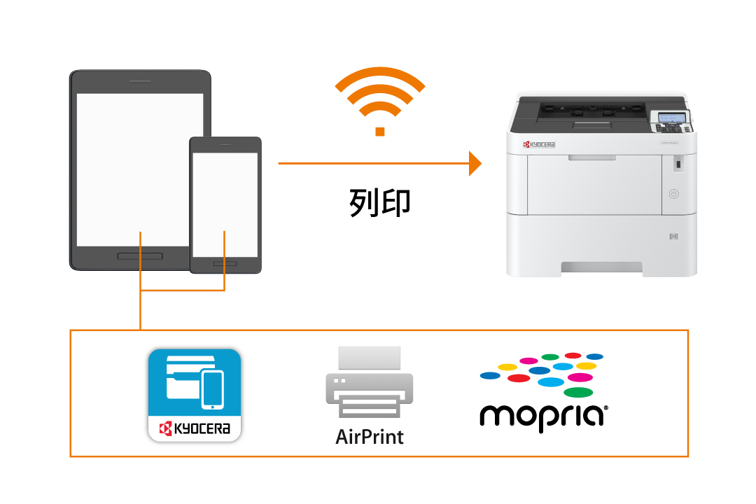 Print from mobile print app