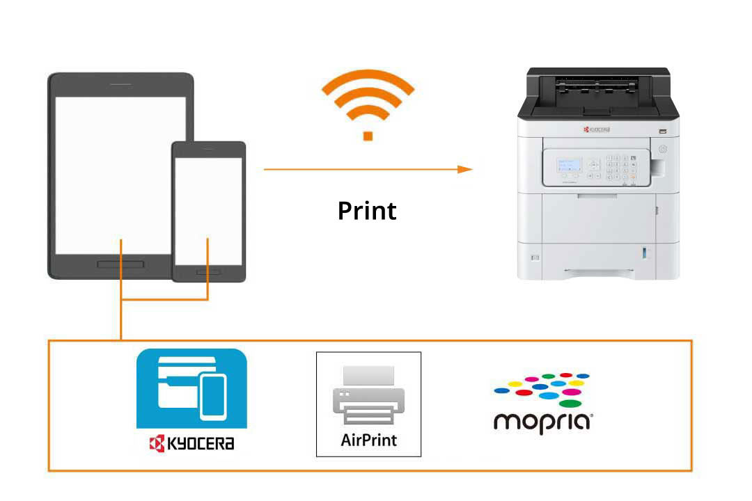 Printing using a mobile printing application