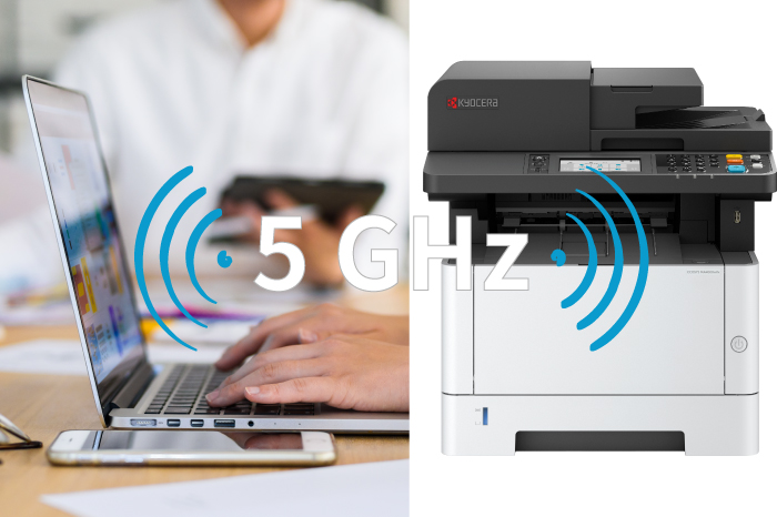 5GHz wireless LAN compatible with Wi-Fi Direct.