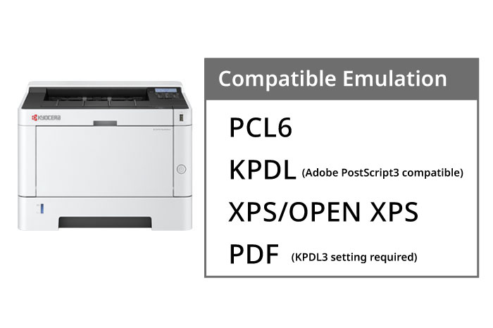Core printing through multi-emulation