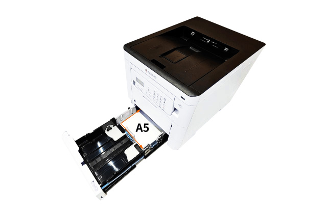 Increased efficiency for A5 (60-105g/m2) landscape printing